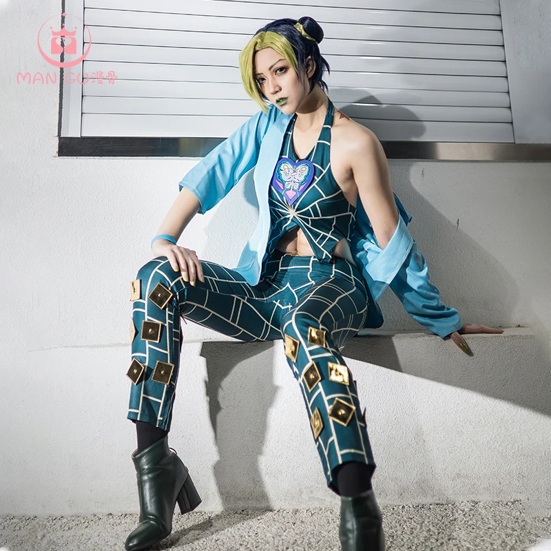 Jojo S Wonderful Adventure Cos Comic Stone Sea and Air Stripe Xu Lun Complete Cosplay Anime Costume Girl Disguises Up Outfits
Jojo S Wonderful Adventure Cos Comic Stone Sea and Air Stripe Xu Lun Complete Cosplay Anime Costume Girl Disguises Up Outfits