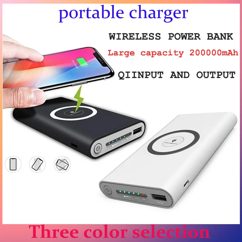200000mAh Power Bank Portable Charger Type-c External Battery for iPhone Wireless Power Bank Two Way Fast Charging Free Shipping
200000mAh Power Bank Portable Charger Type-c External Battery for iPhone Wireless Power Bank Two Way Fast Charging Free Shipping