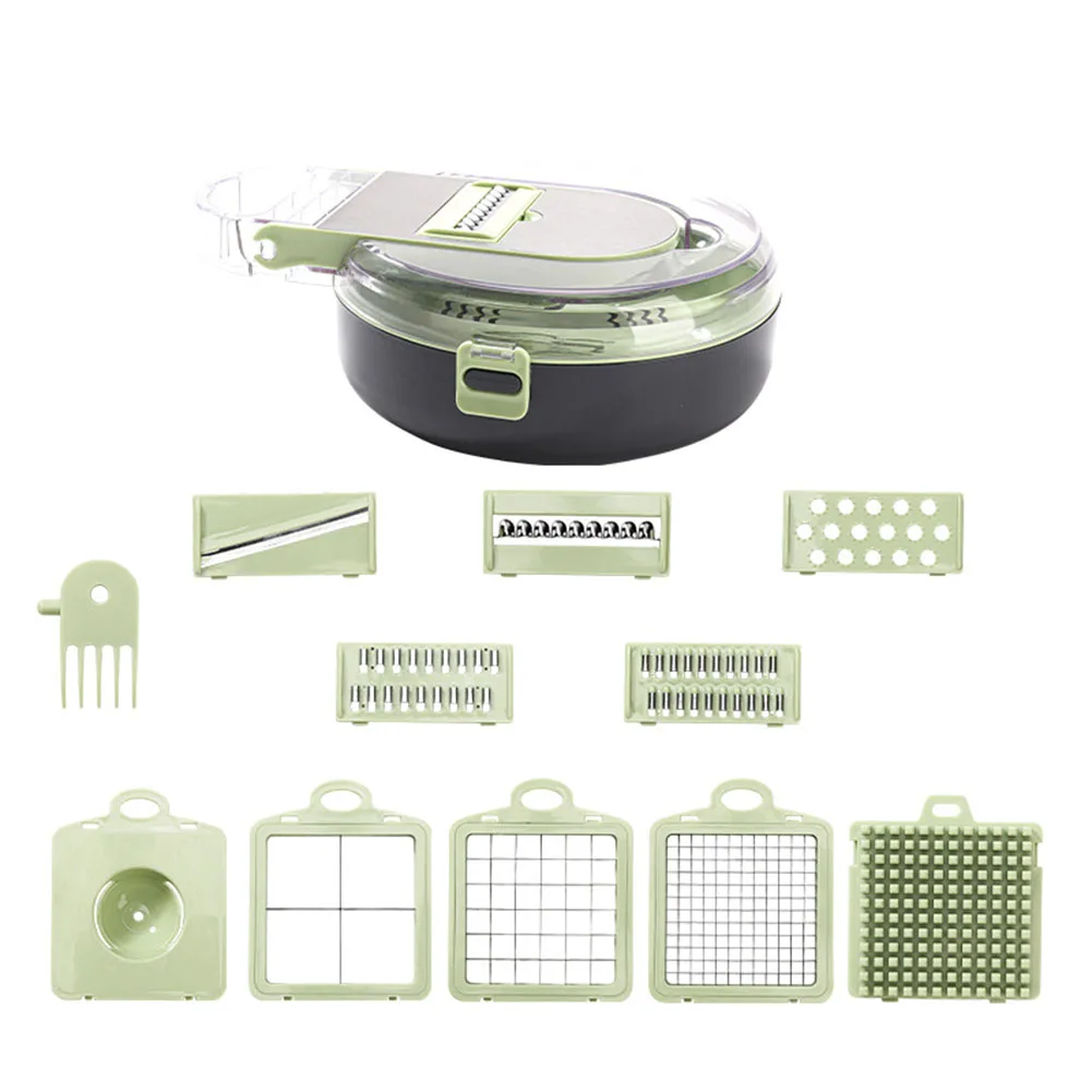 Slicer Vegetable Cutter Multi-functional Shredding Slicing 29.5x22.8x9.2cm 9-in-1 Carrot Grater Fruit Potato Peeler
Slicer Vegetable Cutter Multi-functional Shredding Slicing 29.5x22.8x9.2cm 9-in-1 Carrot Grater Fruit Potato Peeler