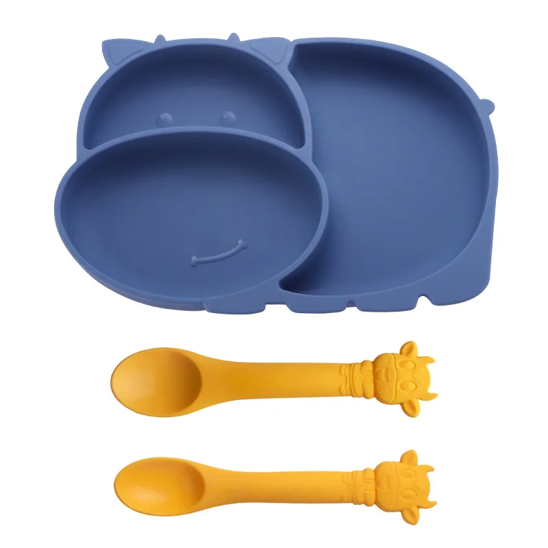 New Children's Dishes Set Cute Cartoon Cow Baby Silicone Sucker Bowl Baby Face Plate Tableware Set Baby Tableware Kids Plate
New Children's Dishes Set Cute Cartoon Cow Baby Silicone Sucker Bowl Baby Face Plate Tableware Set Baby Tableware Kids Plate