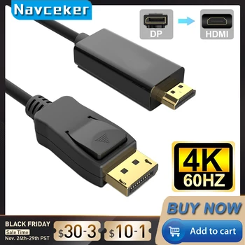 DisplayPort to HDMI Cable 4K 60Hz