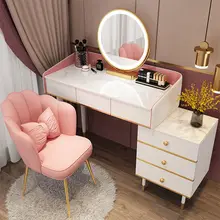 Nordic Rock Dressers Bedroom Furniture Light Luxury Mirror Storage Dresser Minimalist Modern Dressing Table Storage Cabinet One 
Nordic Rock Dressers Bedroom Furniture Light Luxury Mirror Storage Dresser Minimalist Modern Dressing Table Storage Cabinet One