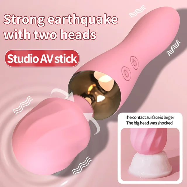 AV Wand-Vibromasseur rotatif à 360 ° pour femme, vibrateur chauffant, stimulateur de clitoris, masseur vaginal, masseur de point G, jouet sexuel 2