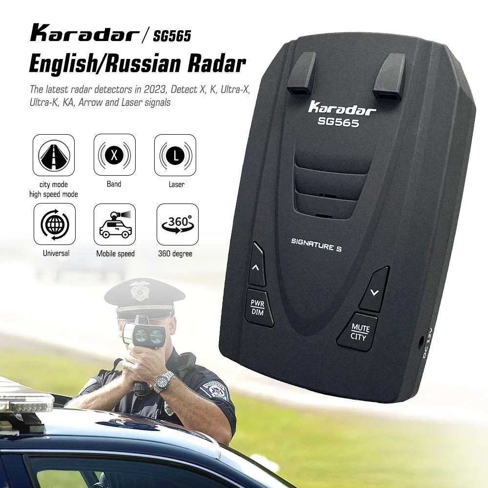 

2023 New Radar Detector for Cars with Voice Speed Prompt,360 ° Detection,Vehicle Speed Alarm System,Led Display