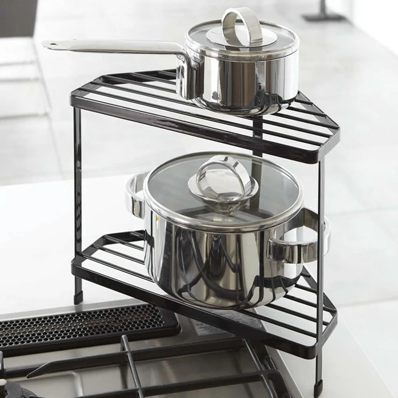 Triple-Cornered Dish Drying Hanger Storage Rack Kitchen Corner Shelf 2 Layers Pot Shelf Stove Storage Organizer
Triple-Cornered Dish Drying Hanger Storage Rack Kitchen Corner Shelf 2 Layers Pot Shelf Stove Storage Organizer