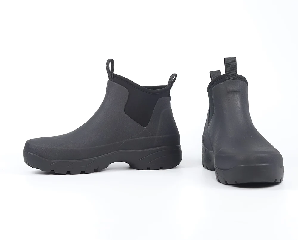 High-End ort Rubber Rain Boots for Men Waterproof Non-Slip Comfortable Fiing Outdoor Boots Car Wa oes No Foot Odor