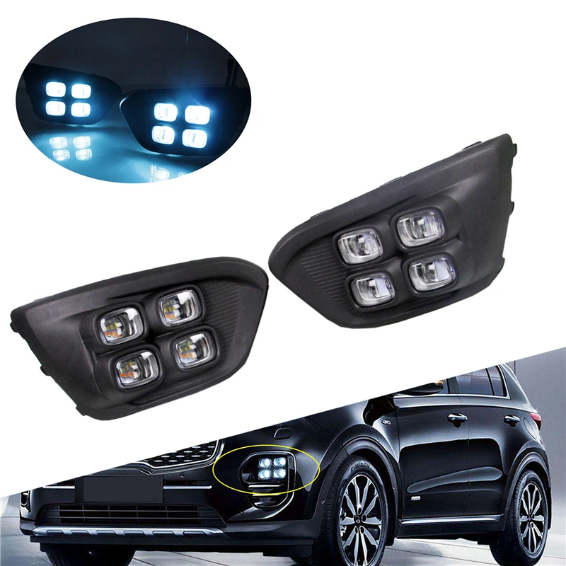 1Pair Super Bright Car Driving Daytime Running Lights Turning Signal Indicator Lamps Fog Light for Kia Rio X-line Car Day Light
1Pair Super Bright Car Driving Daytime Running Lights Turning Signal Indicator Lamps Fog Light for Kia Rio X-line Car Day Light