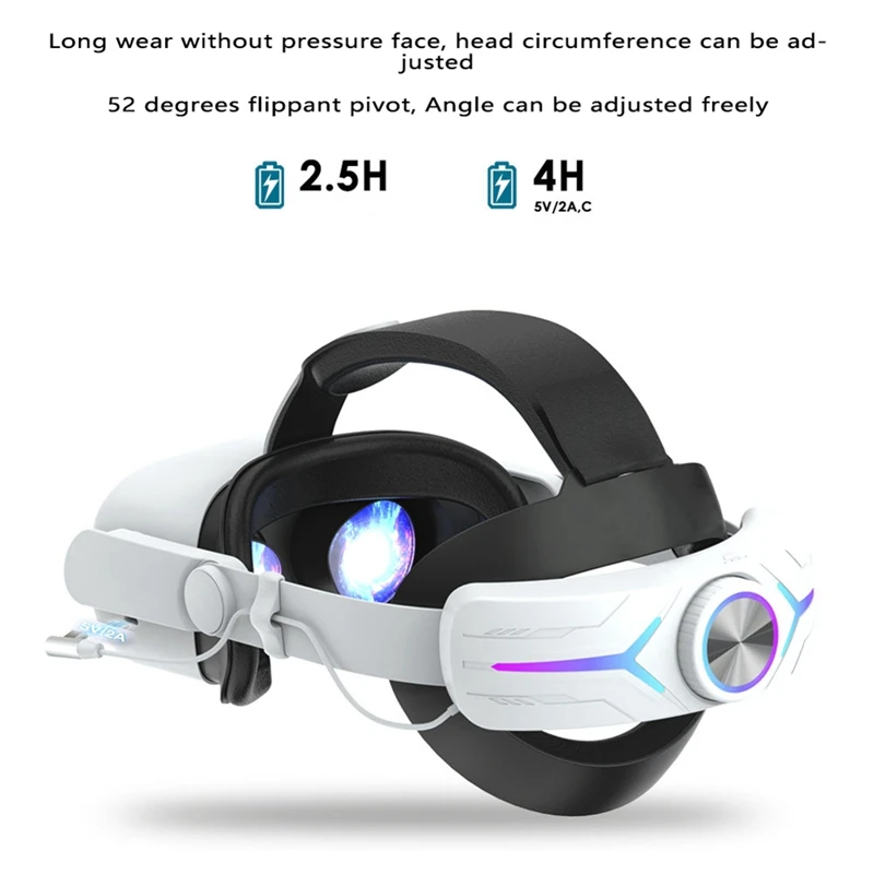 1 шт. ремешок на голову с батареей 8000 мАч для Oculus Quest 2 увеличить время воспроизведения Регулируемый Элитный ремешок VR запасные части (черный) 
1 шт. ремешок на голову с батареей 8000 мАч для Oculus Quest 2 увеличить время воспроизведения Регулируемый Элитный ремешок VR запасные части (черный)