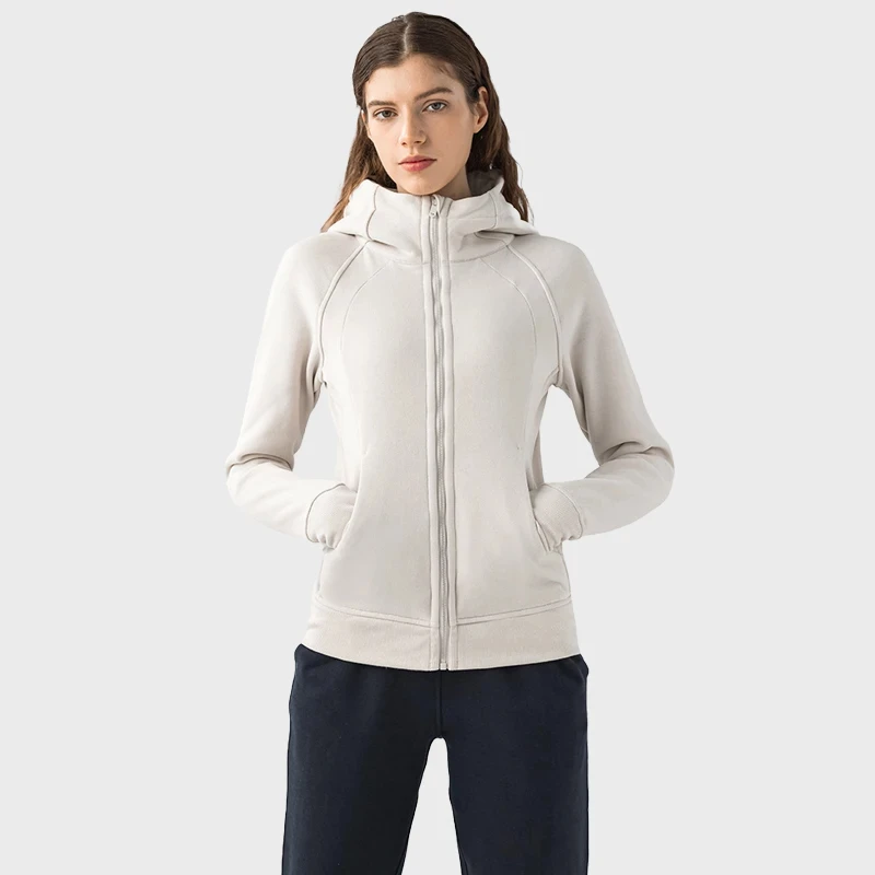 AL Yoga Jacket Thick Hooded Sports Gym Jacket Women Slim Fit Thumb Hole Outdoor Running Long Sleeves Yoga Top with Logo
AL Yoga Jacket Thick Hooded Sports Gym Jacket Women Slim Fit Thumb Hole Outdoor Running Long Sleeves Yoga Top with Logo