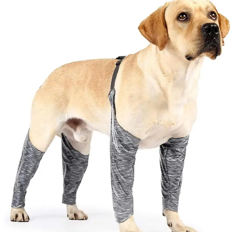 

Dog Recovery Suit Adjustable Protective Suit Anti Licking Dog Pants and Sleeves Protective Elbow Braces Jumpsuit for Bandages