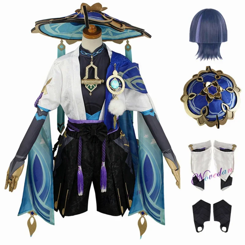 Scaramouche Cosplay Genshin Impact Costume Wig Hat Full Set Anime Halloween Balladeer Kunikuzushi Wanderer Costume Uniform Men
Scaramouche Cosplay Genshin Impact Costume Wig Hat Full Set Anime Halloween Balladeer Kunikuzushi Wanderer Costume Uniform Men