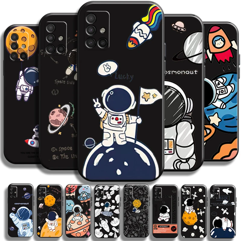 Cute Cartooon Astronaut For Samsung Galaxy A51 A51 5G Phone Case Full Protection Back Coque Cases Liquid Silicon Shell TPU 
Cute Cartooon Astronaut For Samsung Galaxy A51 A51 5G Phone Case Full Protection Back Coque Cases Liquid Silicon Shell TPU
