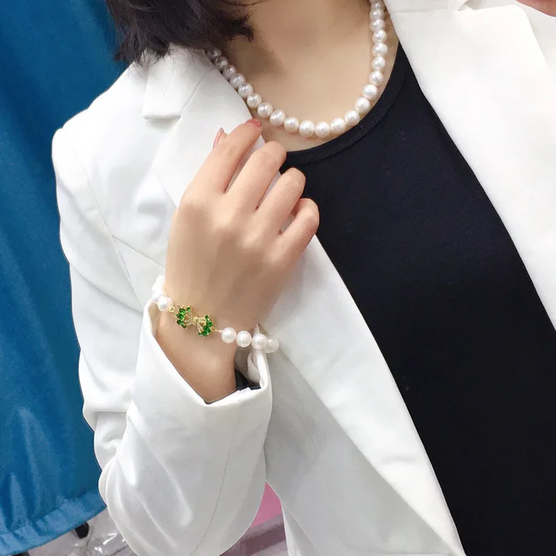 Fashion Jewelry Natural 8-9mmFreshwater Pearl Necklace Women's Versatile Set High-end Temperament
Fashion Jewelry Natural 8-9mmFreshwater Pearl Necklace Women's Versatile Set High-end Temperament
