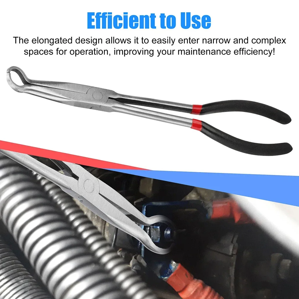 Hose Gripper Plier 11inch Carbon Steel Spark Plug Removal Pliers Long Handle Automotive Electrical Disconnect Pliers 6mm
Hose Gripper Plier 11inch Carbon Steel Spark Plug Removal Pliers Long Handle Automotive Electrical Disconnect Pliers 6mm
