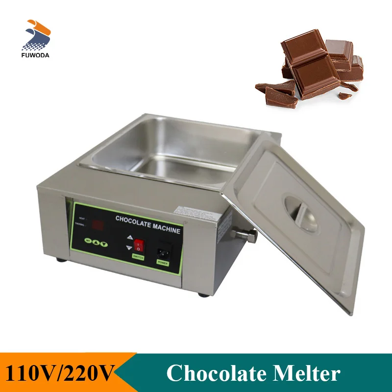 

Electric Chocolate Melting Machine 1/2/4 Tanks Commercial Chocolate Warmer Tempering Machine Stainless Steel