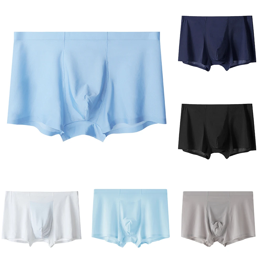 Mens Ice Silk Underwear U Convex Boxer Solid Briefs Shorts Thin Breathable Pouch Underpants Trunks Low Waist Panties For Man
Mens Ice Silk Underwear U Convex Boxer Solid Briefs Shorts Thin Breathable Pouch Underpants Trunks Low Waist Panties For Man