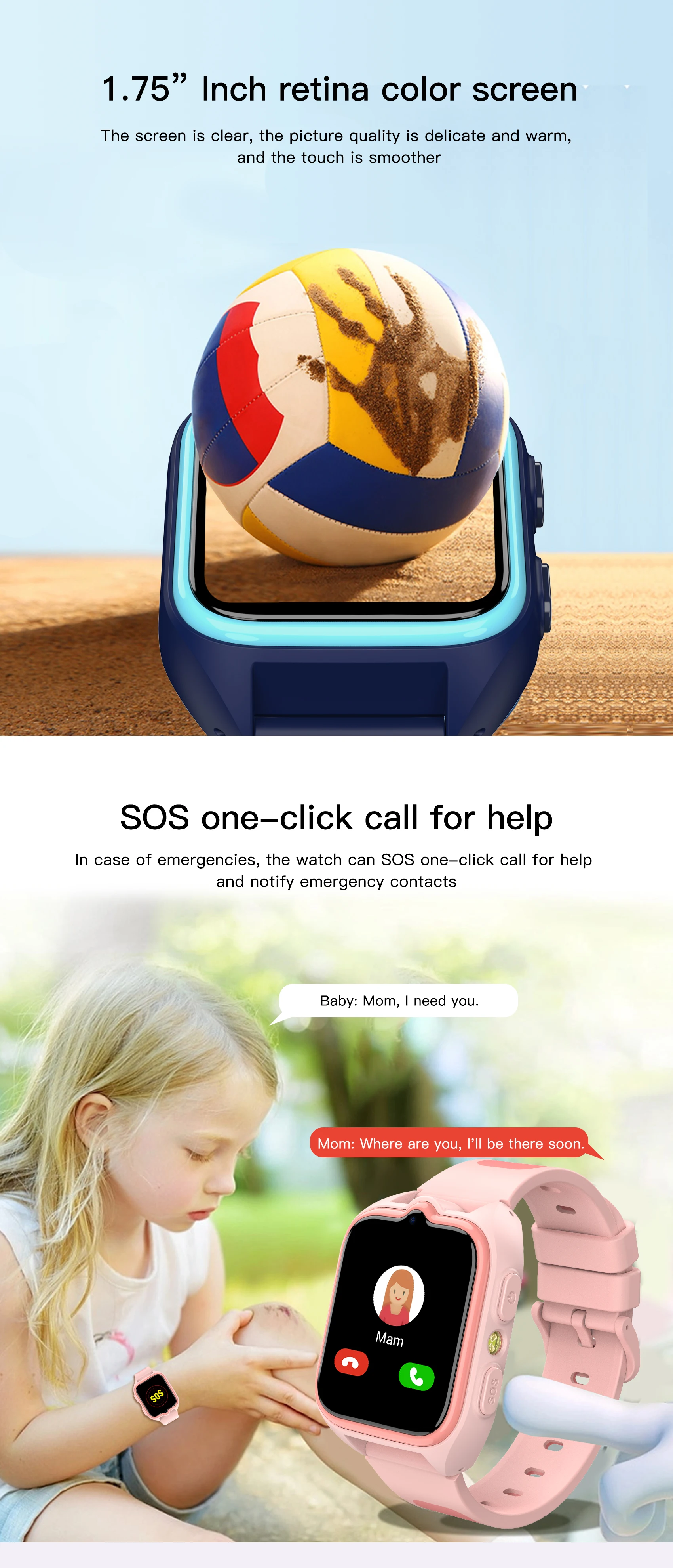 Blackview Z30 Kids Smart Watch Children Phone Watch, LBS+WiFi+GPS Triple AI Positioning, 4G Video Call, Phone Watch Smartwatch Blackview Z30 Kids Smart Watch Children Phone Watch, LBS+WiFi+GPS Triple AI Positioning, 4G Video Call, Phone Watch Smartwatch