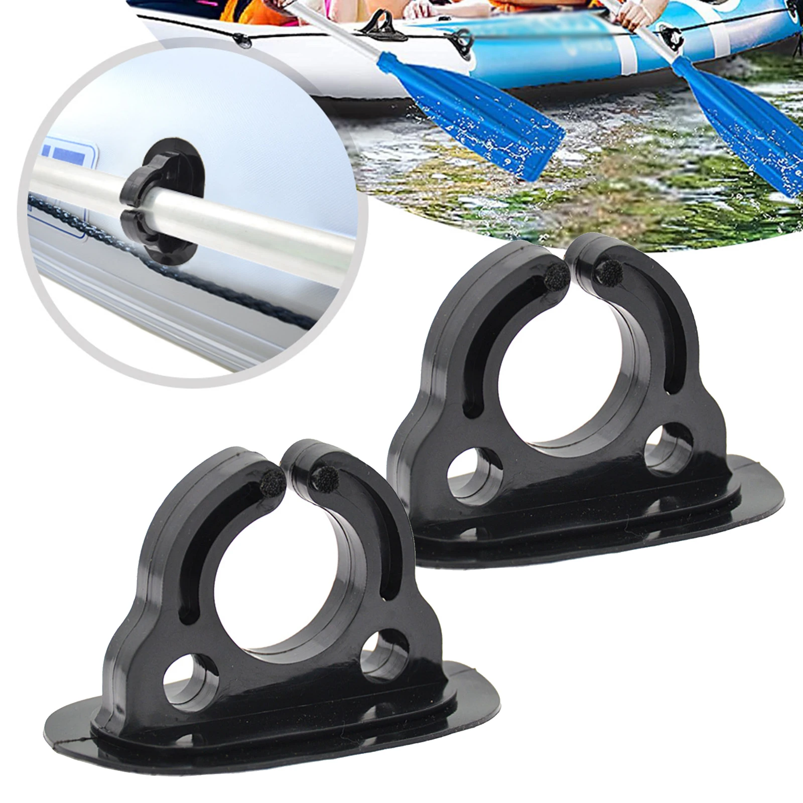 2Pcs Paddle Holders Portable Anti-Slip Fixed Oars Lightweight Kayak Canoe Paddle Holder Clips Water Sports Accessories PVC Black
2Pcs Paddle Holders Portable Anti-Slip Fixed Oars Lightweight Kayak Canoe Paddle Holder Clips Water Sports Accessories PVC Black