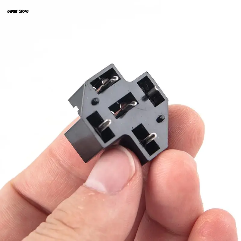 

Automotive Car Auto 40A 4/5 Pin SPDT Relay Socket Connector Adaptor PCB Board Mount Base Holder with 6.3mm Terminals