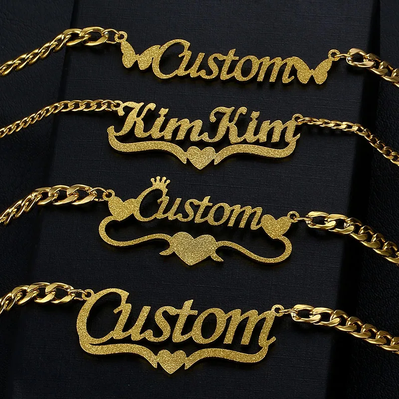 Custom Stainless Steel Frosted Name Necklaces for Men Women Personalized Fashion Letter 5mm Cuban Chain Pendant Jewelry
Custom Stainless Steel Frosted Name Necklaces for Men Women Personalized Fashion Letter 5mm Cuban Chain Pendant Jewelry