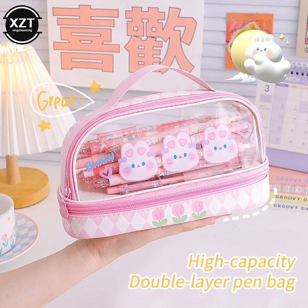 2023 Large Capacity Pencil Case Kawaii Storage Bag Students Portable Pen Bag Cosmetic Bag Organizer Stationery Supplies
2023 Large Capacity Pencil Case Kawaii Storage Bag Students Portable Pen Bag Cosmetic Bag Organizer Stationery Supplies