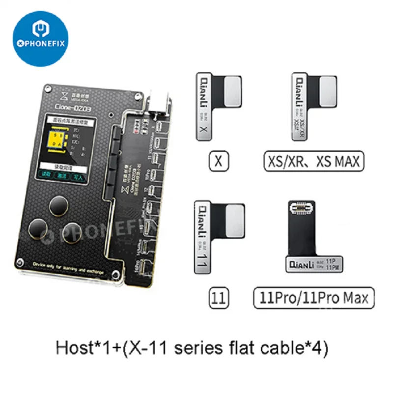 

QIANLI MEGA-IDEA Clone DZ03 Face ID Programmer for iPhone X 11 12 13 14 Pro Max Dot Matrix Repair Flex Cable No Need Disassemble