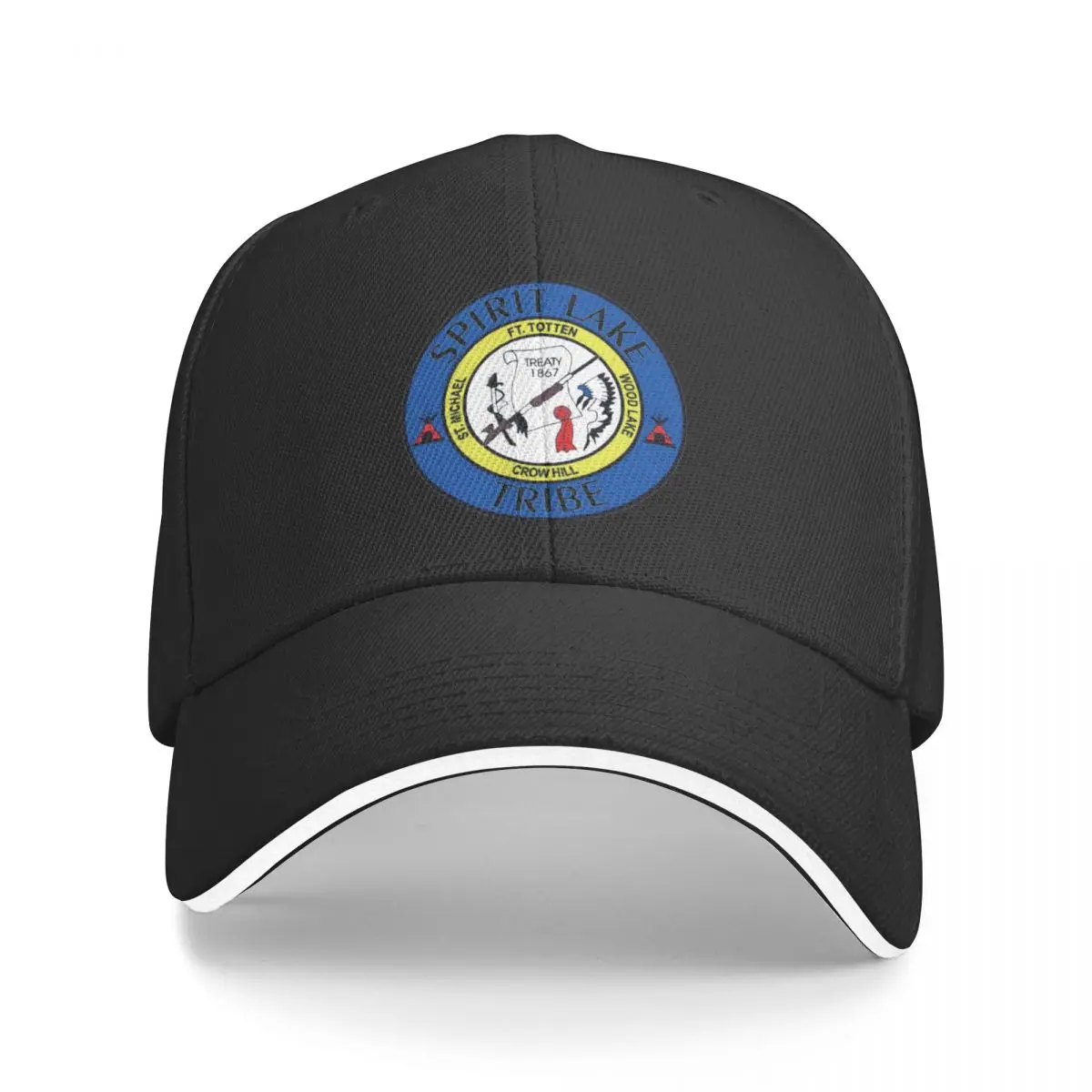 

New Seal of Spirit Lake Dakota Tribe USA Baseball Cap hard hat Beach Hats Man Women's