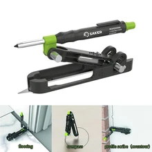 Saker Construction Pencil Multi-function Over 15 Mark Applications Tiling Pave Stud Walls Gables Pan In-fill Panels Shop Fitting
Saker Construction Pencil Multi-function Over 15 Mark Applications Tiling Pave Stud Walls Gables Pan In-fill Panels Shop Fitting