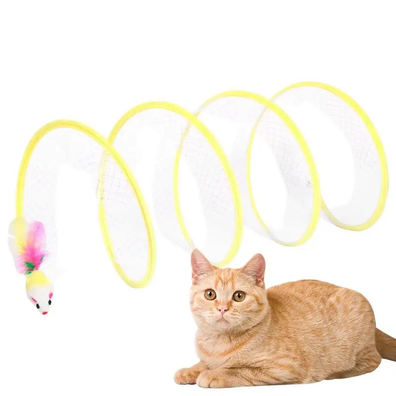 Cat Play Tunnel S Shaped Folded Kitten Tunnel Interactive Pet Toys For Playing Exercising Training And Running
Cat Play Tunnel S Shaped Folded Kitten Tunnel Interactive Pet Toys For Playing Exercising Training And Running