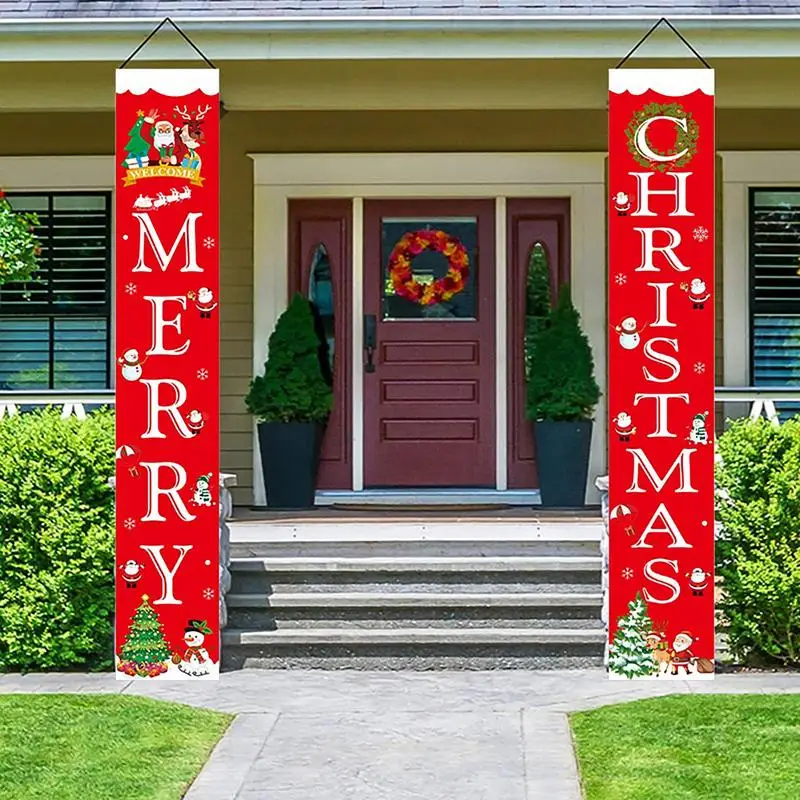 Christmas Polyester Welcome Banner Flag Sun Proof Merry Christmas Banner Exquisite Craftsmanship Door Decor For Indoor Outdoor
Christmas Polyester Welcome Banner Flag Sun Proof Merry Christmas Banner Exquisite Craftsmanship Door Decor For Indoor Outdoor