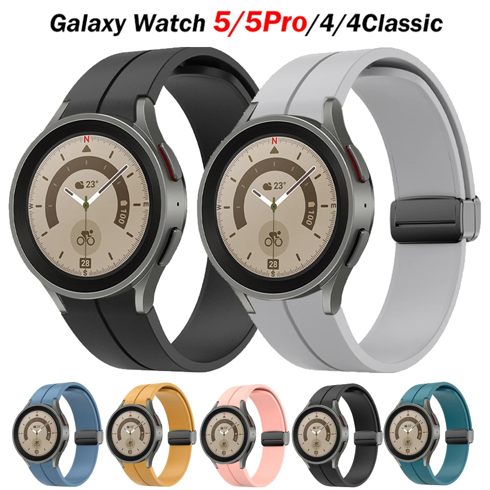 Magnetic loop Band For Samsung Galaxy Watch 5/pro/4/3 classic 44mm 40mm 46mm 42mm active 2 Sport Silicone Bracelet watch4 strap
Magnetic loop Band For Samsung Galaxy Watch 5/pro/4/3 classic 44mm 40mm 46mm 42mm active 2 Sport Silicone Bracelet watch4 strap