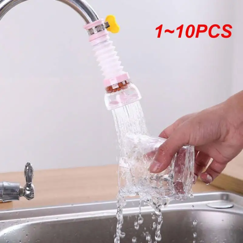 

1~10PCS Faucet Filter360° Rotating Telescopic Sprinkler Healthy Filter Faucet Kitchen Adjustable Anti-splash Faucet Expander