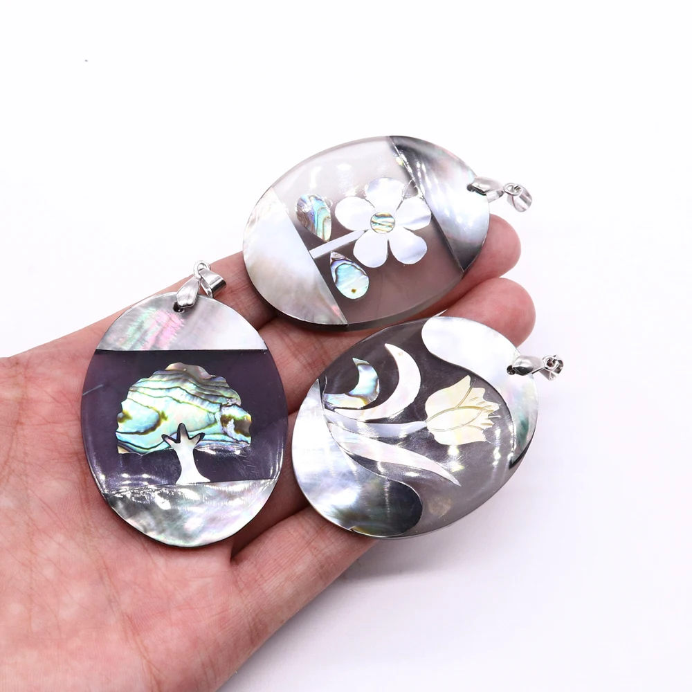 Oval Shaped Natural Shell Pendant for Making Jewelry DIY Charm Abalone Shell Trendy Charm Bracelet Necklace Earrings Accessories
Oval Shaped Natural Shell Pendant for Making Jewelry DIY Charm Abalone Shell Trendy Charm Bracelet Necklace Earrings Accessories