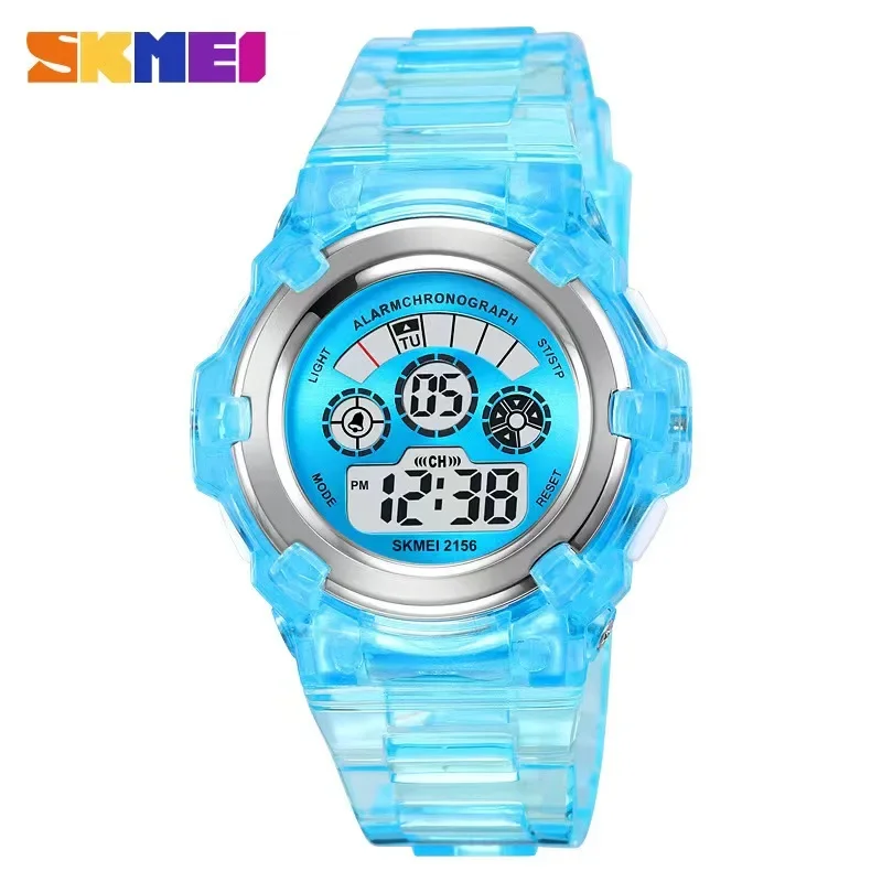 

SKMEI Womens 5Bar Waterproof Ladies Shockproof Wristwatches Date Female reloj mujer Fashion Back Light Countdown Digital Watch
