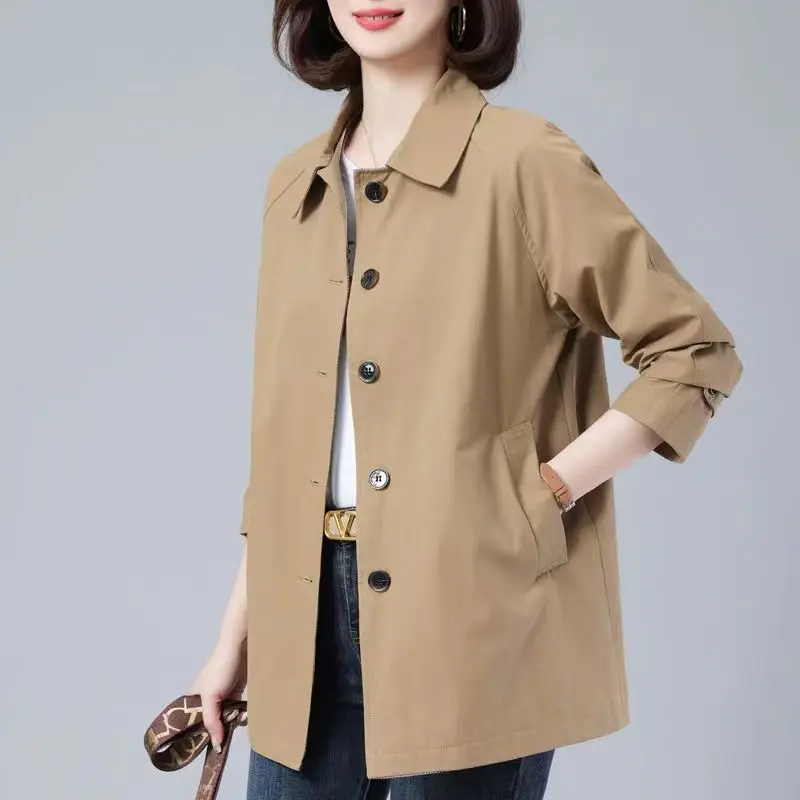 Spring Autumn Trench Coats and Jackets Women Korean Fashion Elegant Women's Coat Large Size M-5XL Jacket Outwear Clothes 4XL
Spring Autumn Trench Coats and Jackets Women Korean Fashion Elegant Women's Coat Large Size M-5XL Jacket Outwear Clothes 4XL
