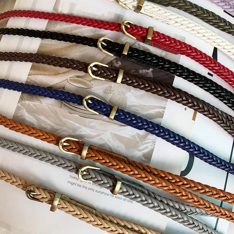 No Punching Braided Belt Female Retro Dress Thin Belt Women's Casual Waist Rope Decorate Women Waist Belt Corset Belt Summer
No Punching Braided Belt Female Retro Dress Thin Belt Women's Casual Waist Rope Decorate Women Waist Belt Corset Belt Summer