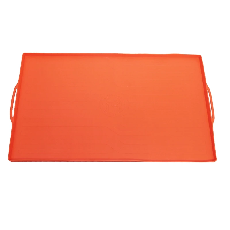 

1 Piece Silicone Mat Cover Blackstone Griddle 36 Inch Griddle Mat All Season Cooking Surface Protective Cover Orange