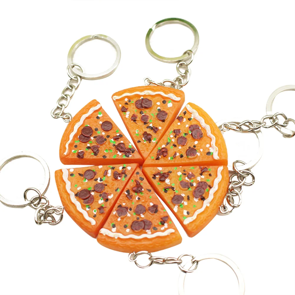 6pcs Simulation Food Keyrings Pizza Resin Pendants Bag Key Rings Keychains for Girls Boys
6pcs Simulation Food Keyrings Pizza Resin Pendants Bag Key Rings Keychains for Girls Boys