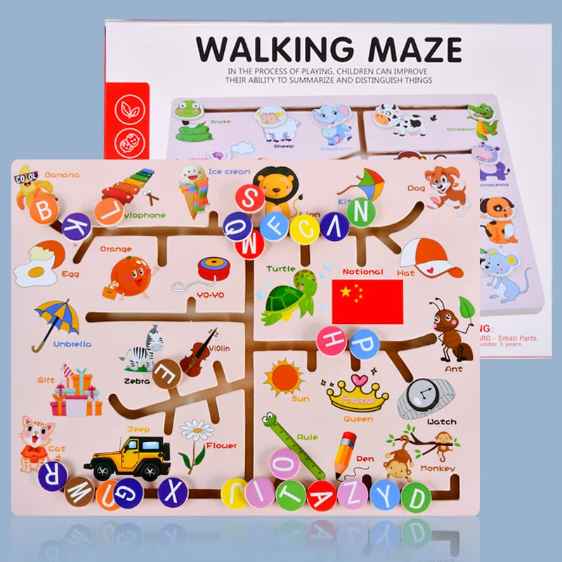 New Wooden Farm Letter Digital Fruit Animal Traffic Slide Labyrinth Puzzle Maze Preschool Early Kids Educational Montessori Toys
New Wooden Farm Letter Digital Fruit Animal Traffic Slide Labyrinth Puzzle Maze Preschool Early Kids Educational Montessori Toys