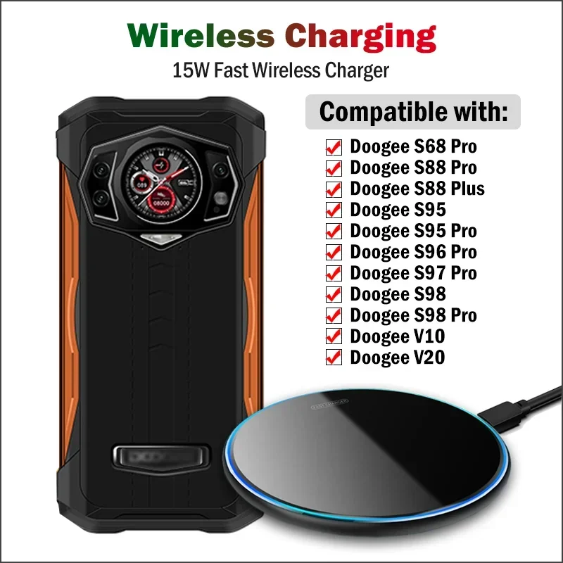 Беспроводное Зарядное Устройство Для Doogee S98 S99 S100 S95 S96 GT S97 S89 Pro S88 Plus V10 V20 V30 V30T
Беспроводное Зарядное Устройство Для Doogee S98 S99 S100 S95 S96 GT S97 S89 Pro S88 Plus V10 V20 V30 V30T