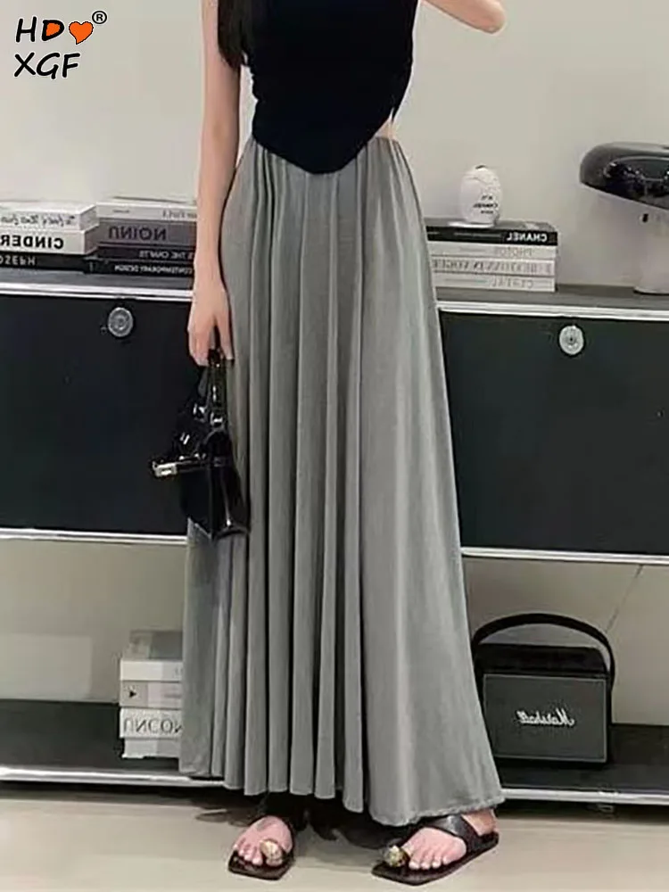 Simple Solid Color Length 92cm Pleated Skirt Korean Fashion Elastic High Waist A-line Skirt Women Elegant All-match Long Skirts
Simple Solid Color Length 92cm Pleated Skirt Korean Fashion Elastic High Waist A-line Skirt Women Elegant All-match Long Skirts