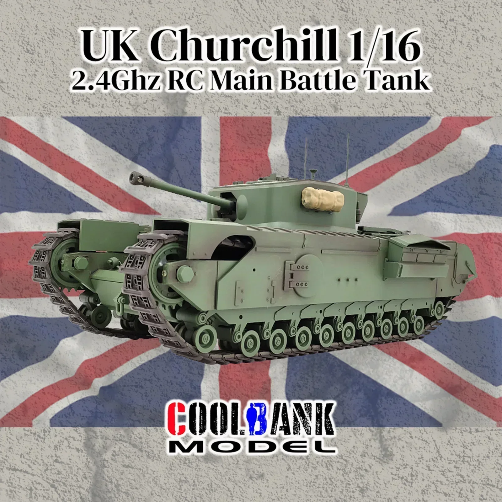 

2024 Mk7 1/16 Rc Tanks C2310 Remote Control British Army Churchill Main Battle Tank Model Metal Tracks Off-road Car Toy Gift