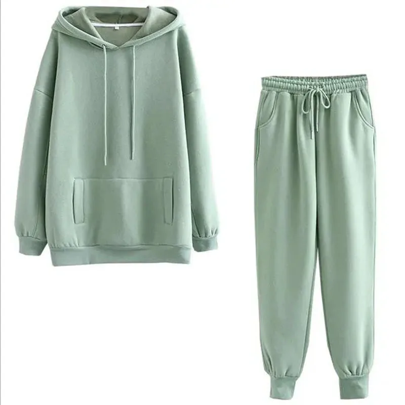 Hoodie Sweater Plus Velvet Thick Warm Two-piece Set Womens 2022 Autumn Winter new Loose Fashion All-match Hoodie Trousers Suit
Hoodie Sweater Plus Velvet Thick Warm Two-piece Set Womens 2022 Autumn Winter new Loose Fashion All-match Hoodie Trousers Suit