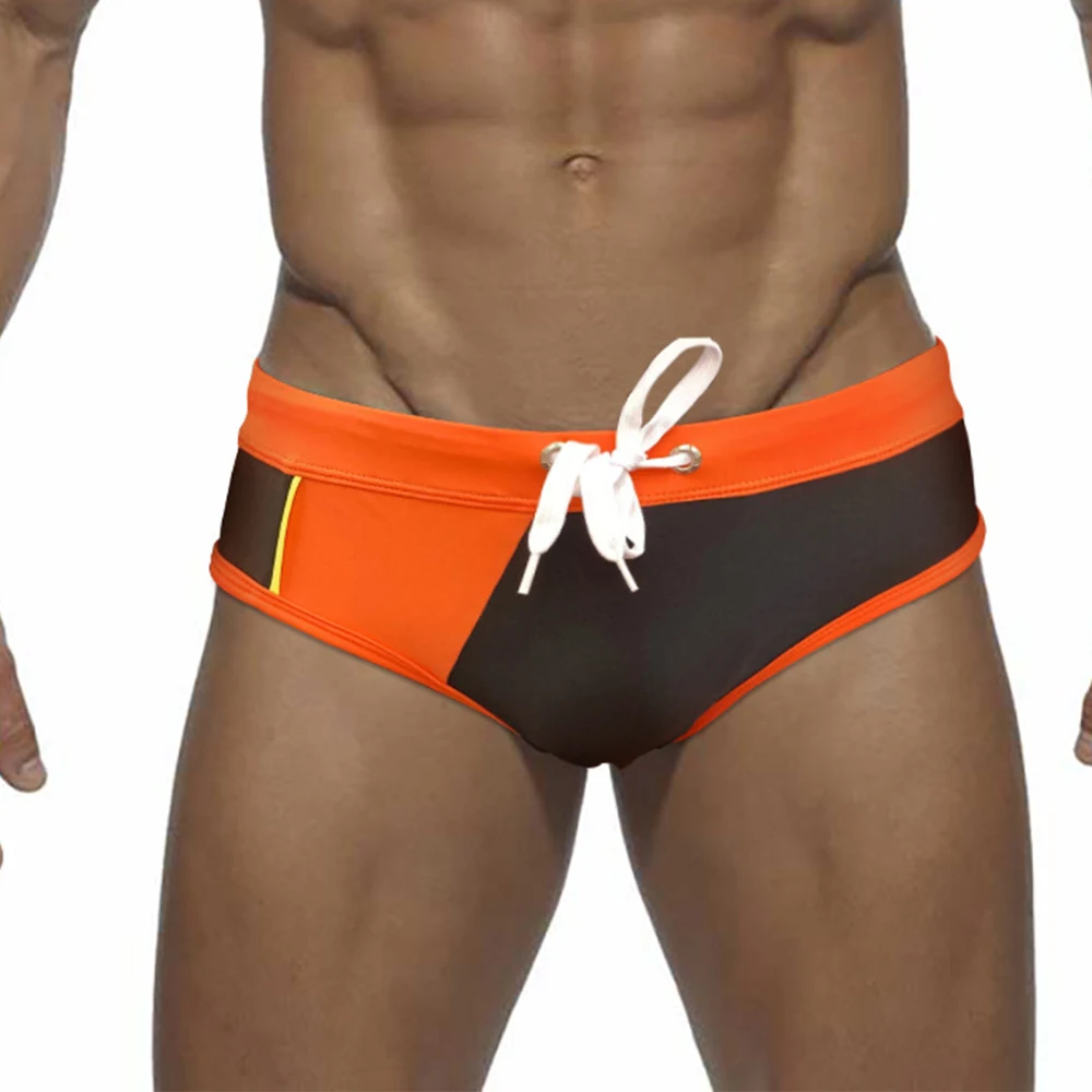 Men Swimming Trunks Drawstring Swimsuits Male Sexy Low Rise Swimwear Color Contrast Swim Briefs Bikini Beachwear 2023
Men Swimming Trunks Drawstring Swimsuits Male Sexy Low Rise Swimwear Color Contrast Swim Briefs Bikini Beachwear 2023