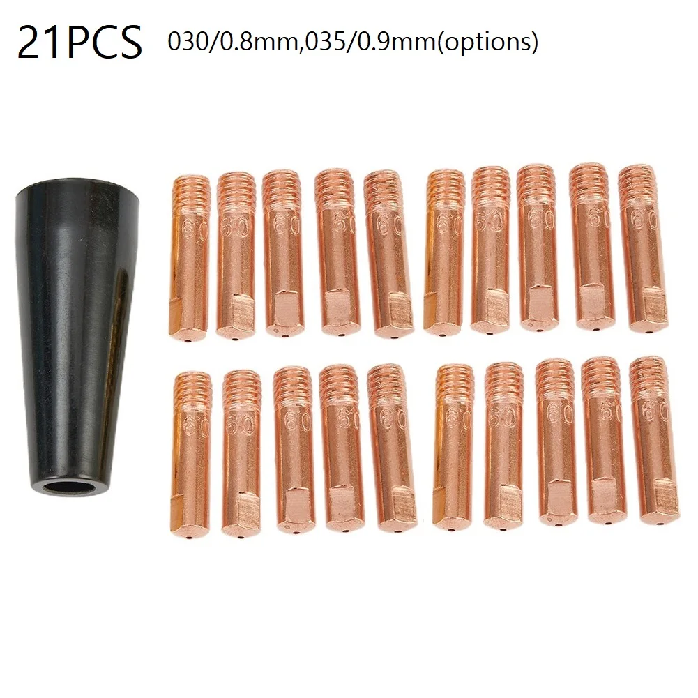 21PCS Gasless Nozzle Tips 0.9mm MIG Welder Nozzle Contact Tips For 125 Amp Welder 56355 56359 Welding Torch Welding Accessories
21PCS Gasless Nozzle Tips 0.9mm MIG Welder Nozzle Contact Tips For 125 Amp Welder 56355 56359 Welding Torch Welding Accessories