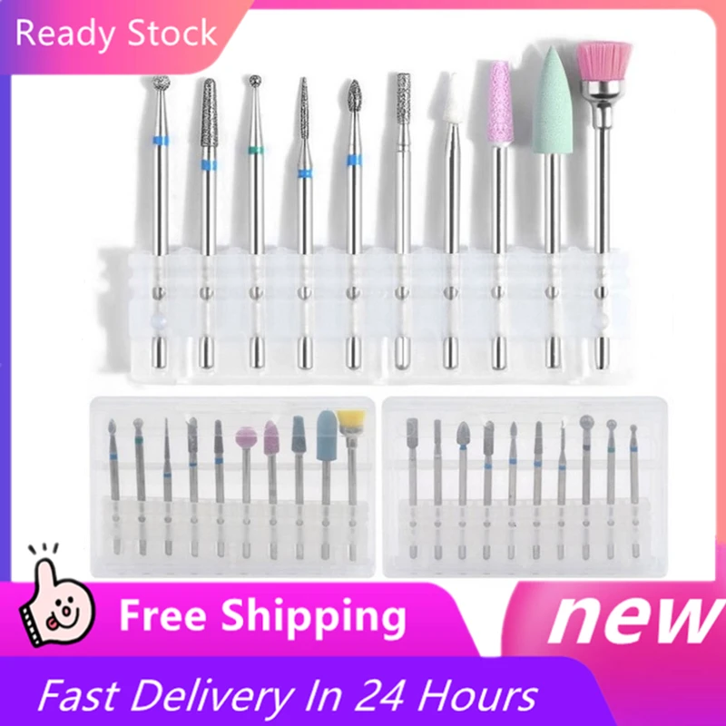 10PCS/Box Tungsten Carbide Ceramic Nail Bit Rotary Nail Cutter Nail Bits Electric Drill Manicure Pedicure Machine Tools Set
10PCS/Box Tungsten Carbide Ceramic Nail Bit Rotary Nail Cutter Nail Bits Electric Drill Manicure Pedicure Machine Tools Set
