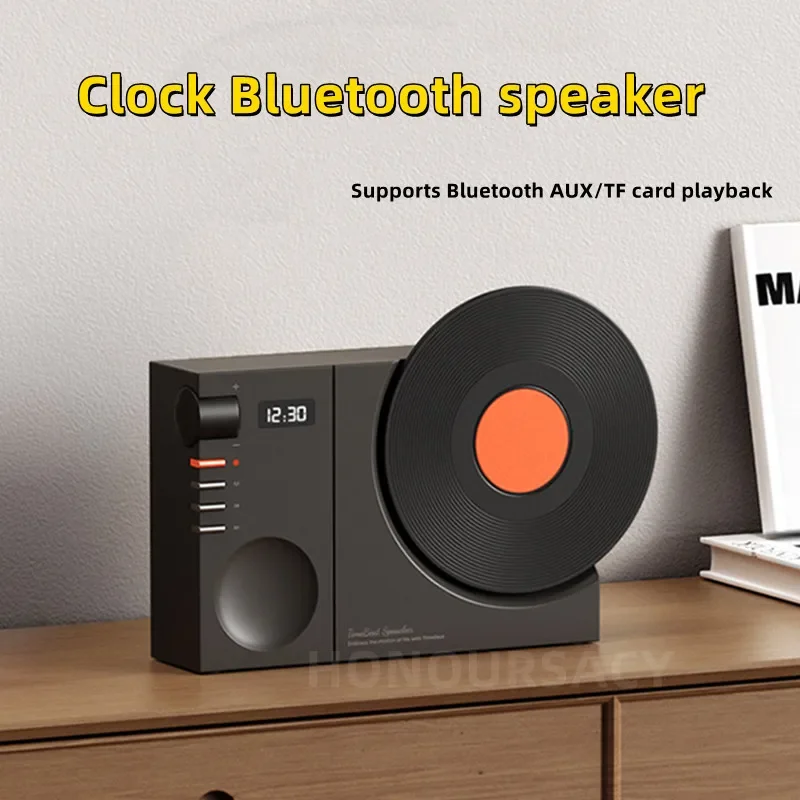 New Retro Vinyl Record Sound Box High-quality Home Desktop Mini Clock Wireless Bluetooth Subwoofer HIFI Sound Quality Speakers
New Retro Vinyl Record Sound Box High-quality Home Desktop Mini Clock Wireless Bluetooth Subwoofer HIFI Sound Quality Speakers