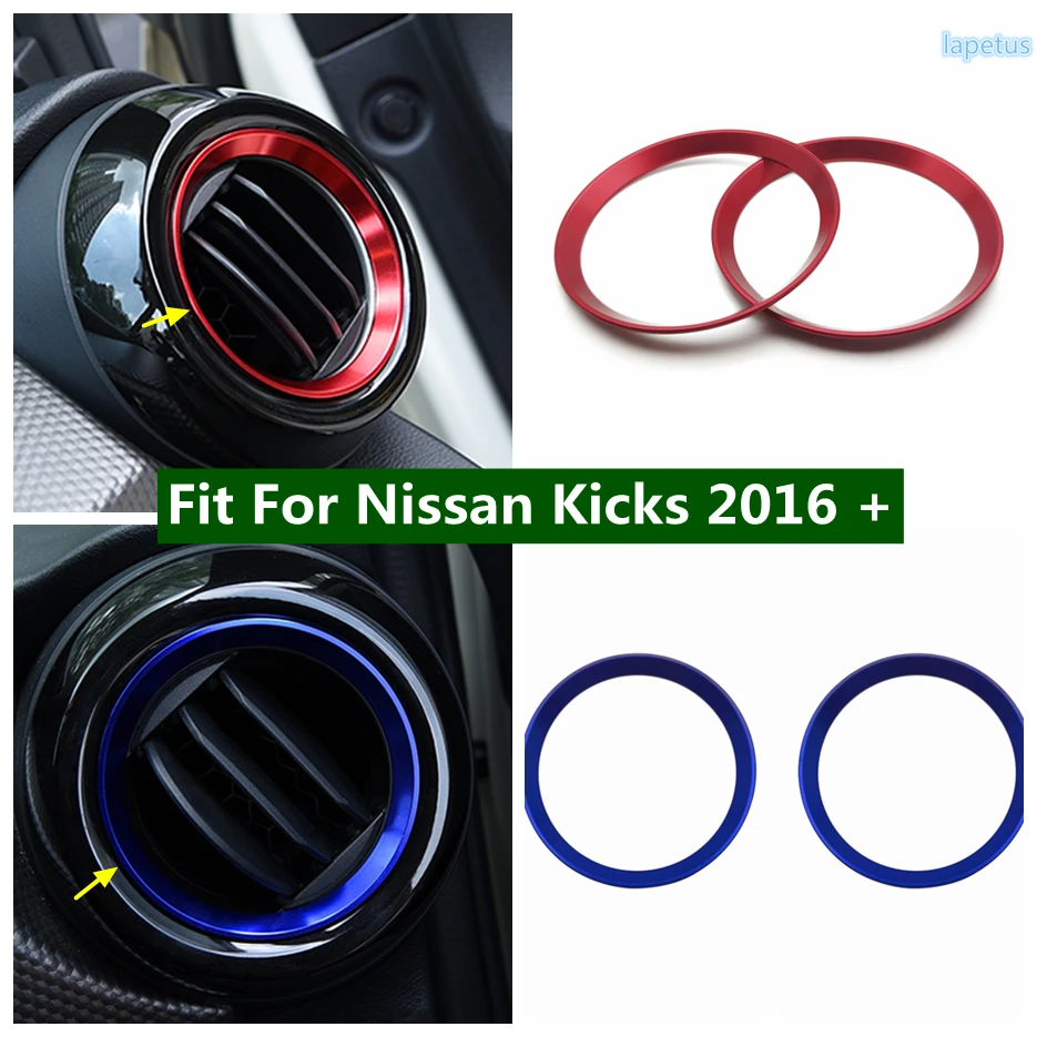 Dashboard Side Air Conditioning AC Outlet Vent Decor Ring Cover Trim Fit For Nissan Kicks 2016 - 2023 Red / Blue Car Accessories
Dashboard Side Air Conditioning AC Outlet Vent Decor Ring Cover Trim Fit For Nissan Kicks 2016 - 2023 Red / Blue Car Accessories