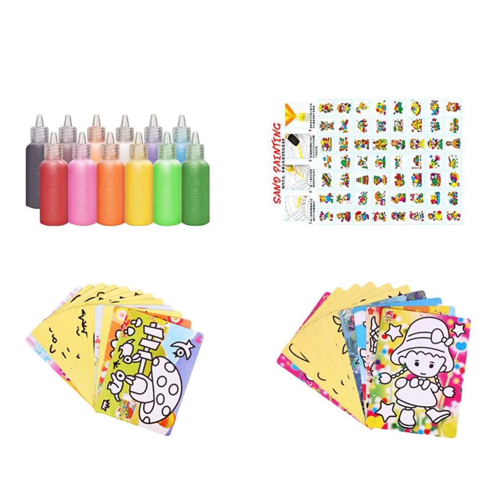 37pcs Child Sand Painting Toys Set DIY Educational Sand Painting Set Sand Kits for Kid Child Girl (Mixed Pattern)
37pcs Child Sand Painting Toys Set DIY Educational Sand Painting Set Sand Kits for Kid Child Girl (Mixed Pattern)