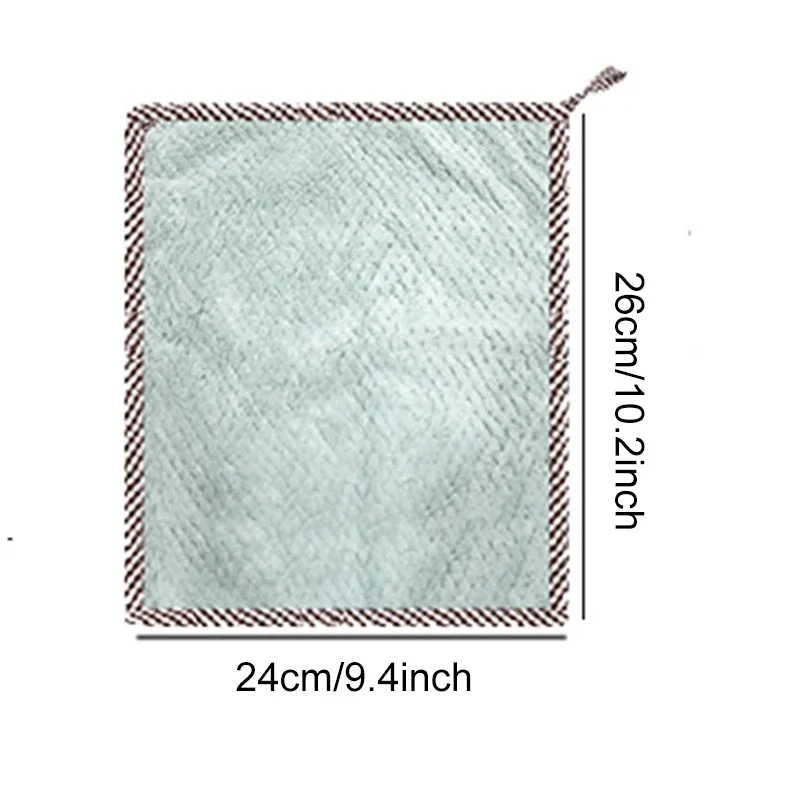 

Утолщенное полотенце, впитывающее кухонное полотенце, многофункциональное приспособление для чистки шерсти, кольцо, коралл, подвесное, без выпадения